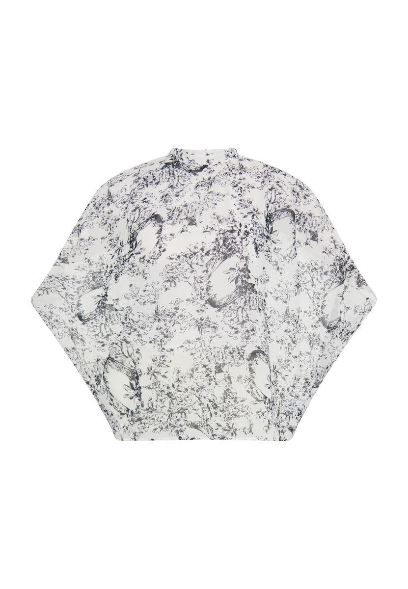 Elegante Kimono-Bluse mit Blumendruck