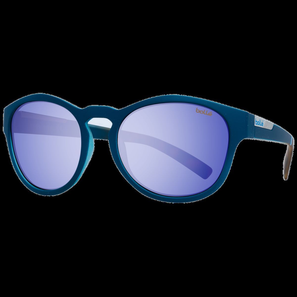 Unisex Sonnenbrille mit runden Rahmen in Blau