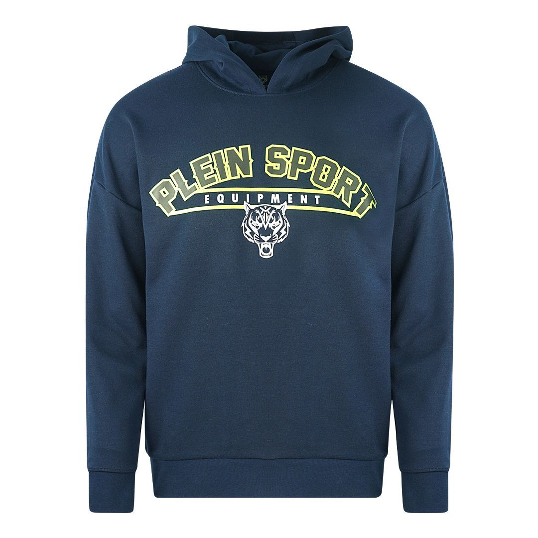 Plein Sport Equipment Logo Marineblau Hoodie