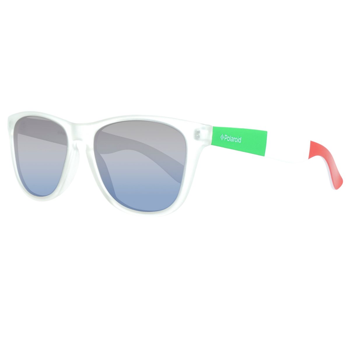 Transparente Sonnenbrille mit quadratischem Rahmen