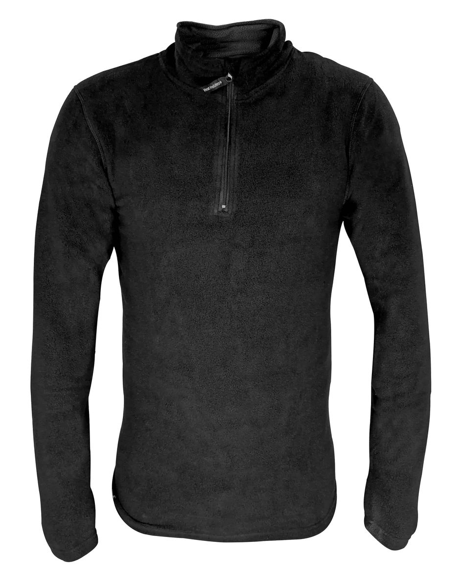 Wärmehalter - Mens 1/4 Zip Thermal Microfleece Long Sleeve Top