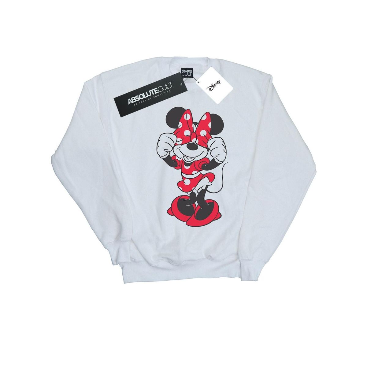 Disney - "Minnie Mouse Bow Eyes" Sweatshirt für Mädchen (Weiß)