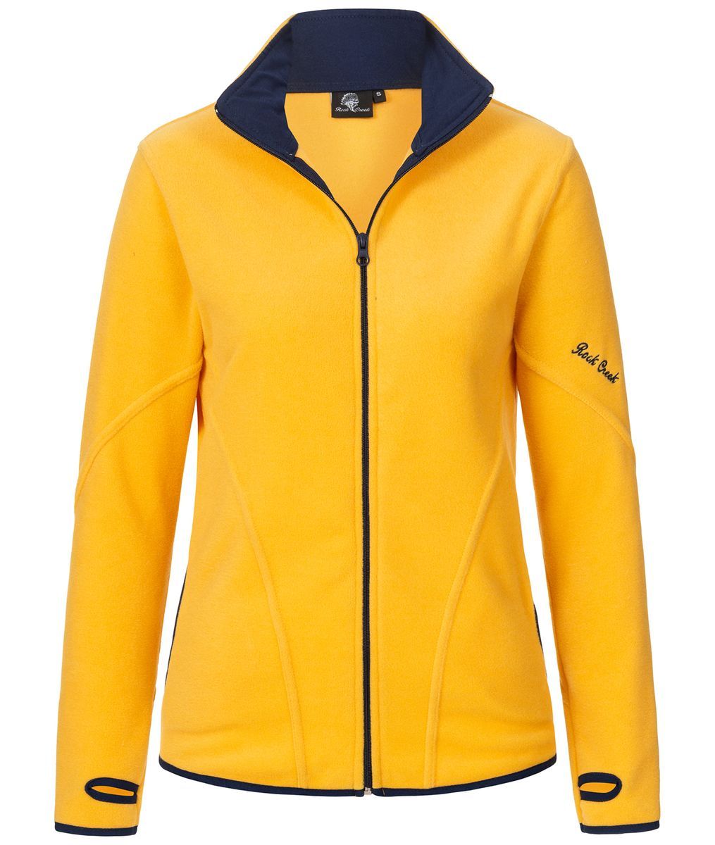Fleece Jacke mit Reißverschluss und Kragen