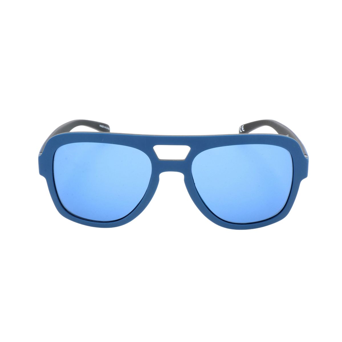 Blaue quadratische Pilotenbrille
