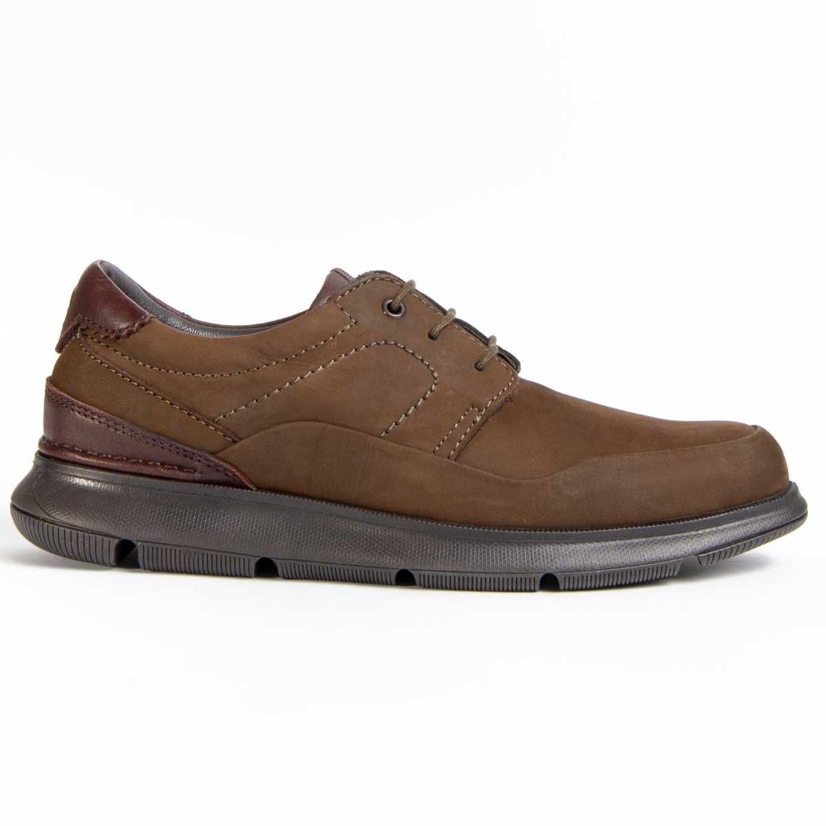 Leder Oxford Schuh mit profilierter Sohle