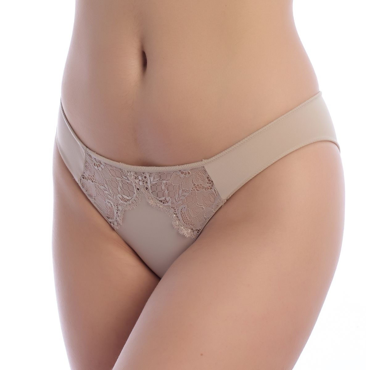 Elegante Bikini-Slips mit Spitzendetail