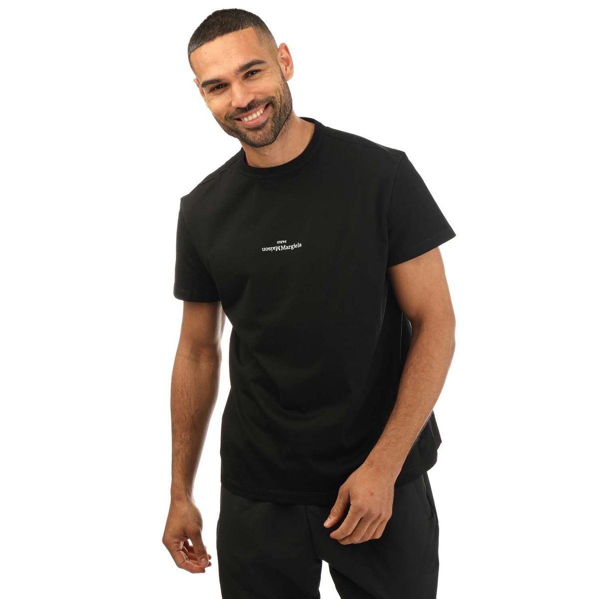Minimalistisches T-Shirt mit Logo-Stickerei