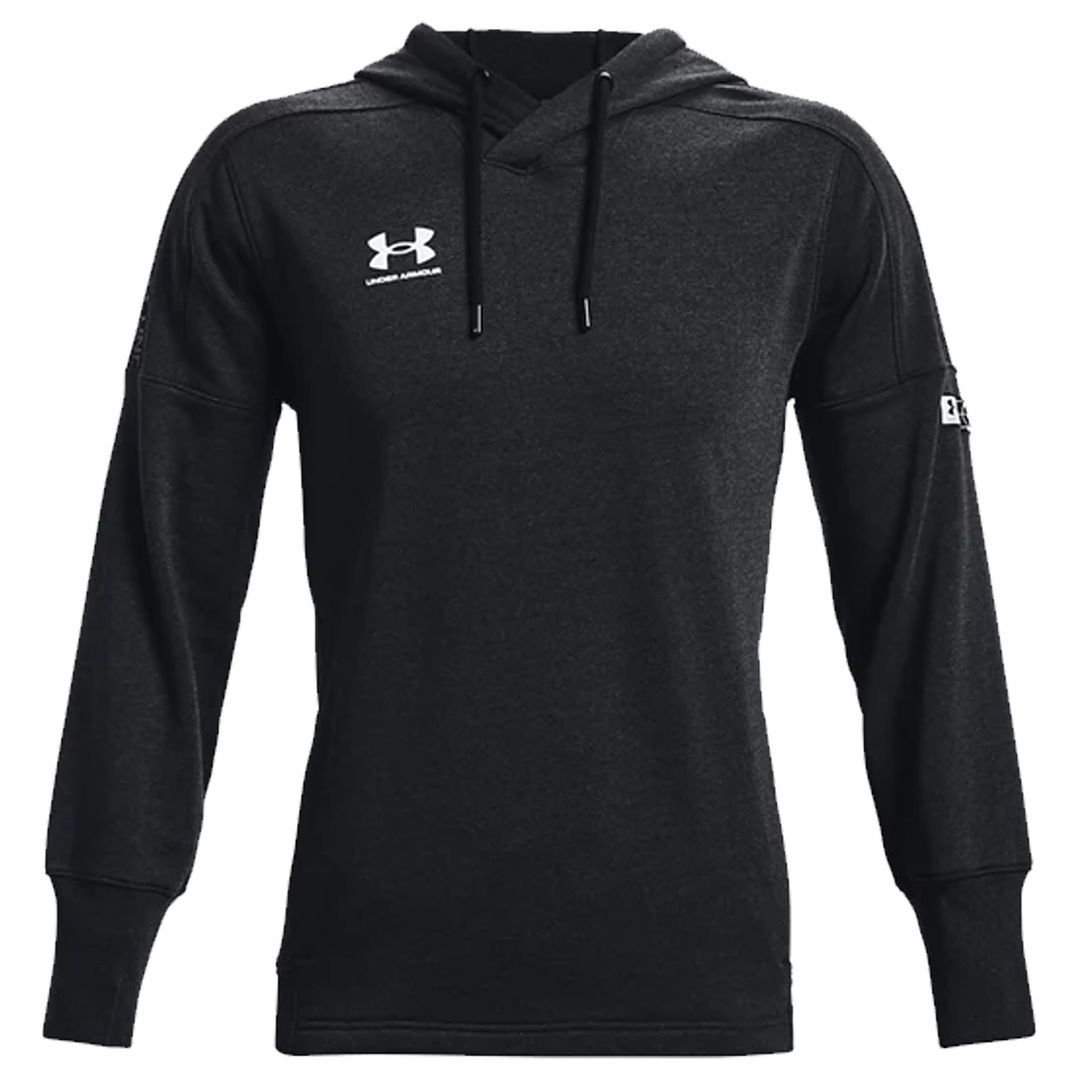 Herrenmeliertes graues Off-Pitch-Hoodie
