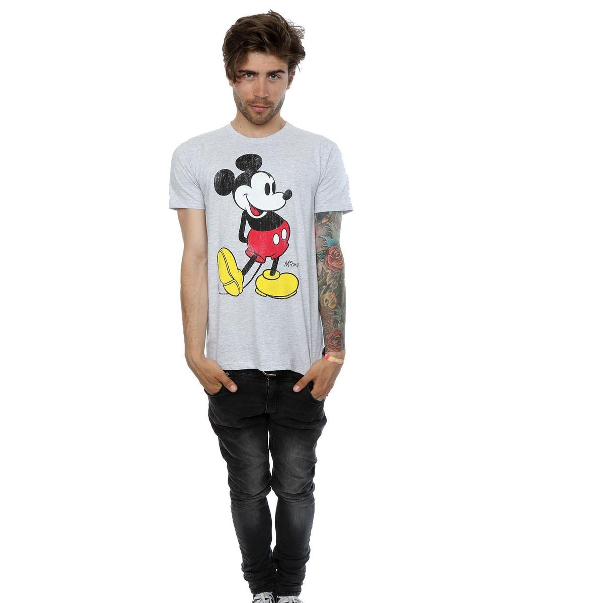 Klassisches Mickey Mouse Grafik-Shirt