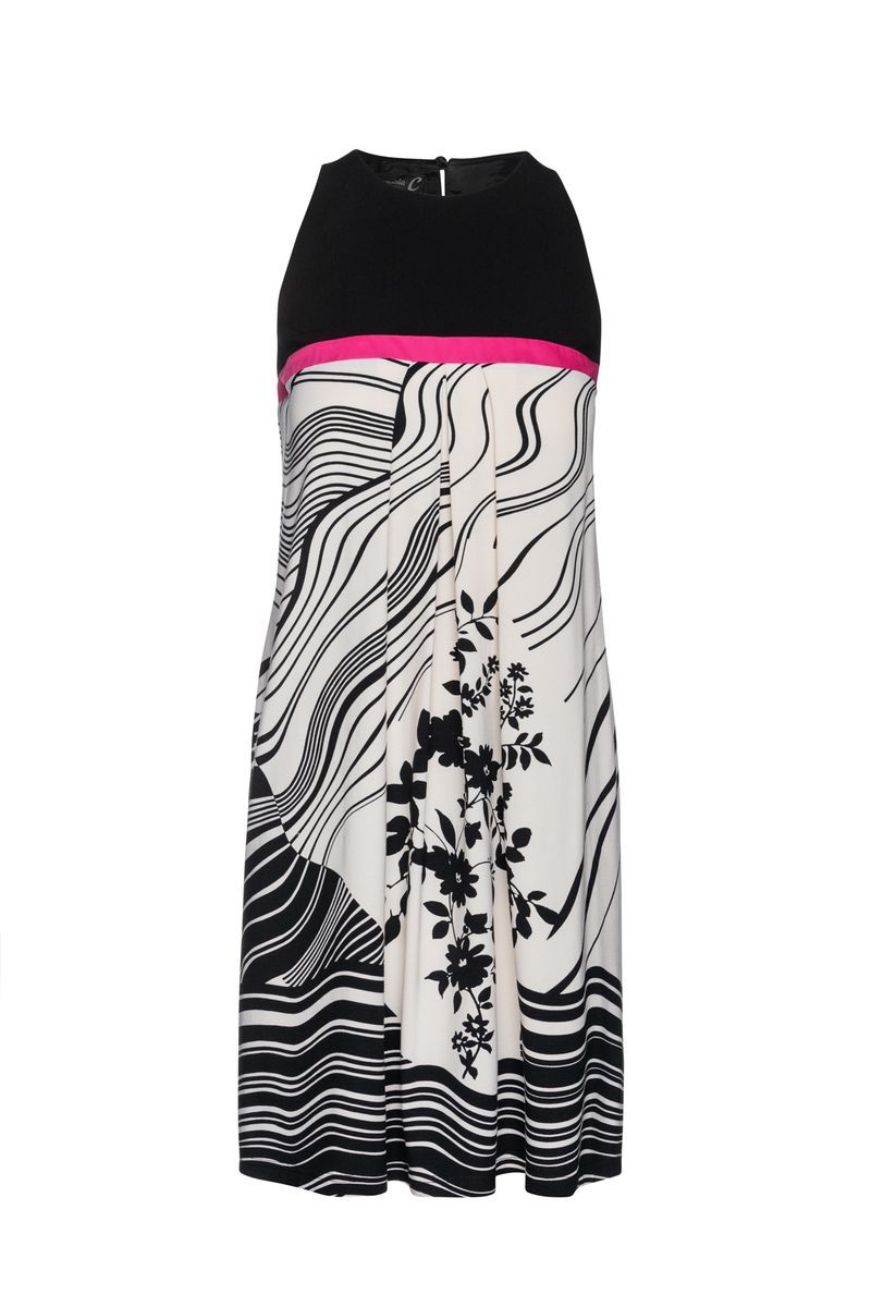 Ärmelloses A-Linien-Kleid mit Druck