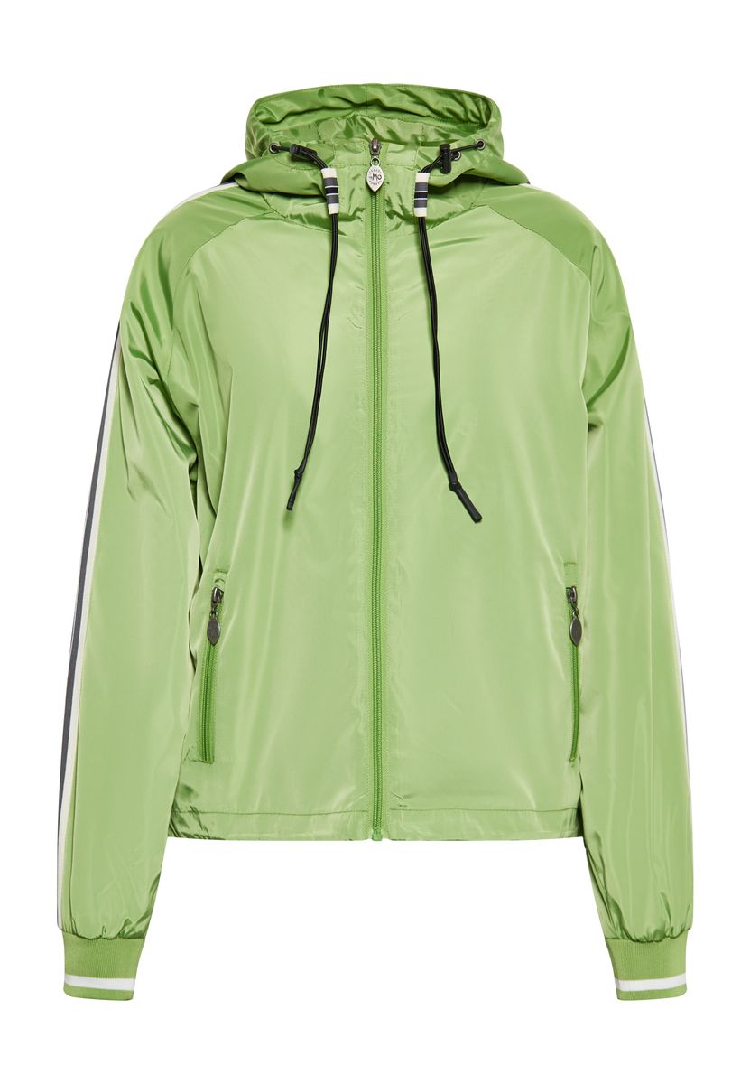 Hellgrüne Sportliche Jacke mit Kapuze