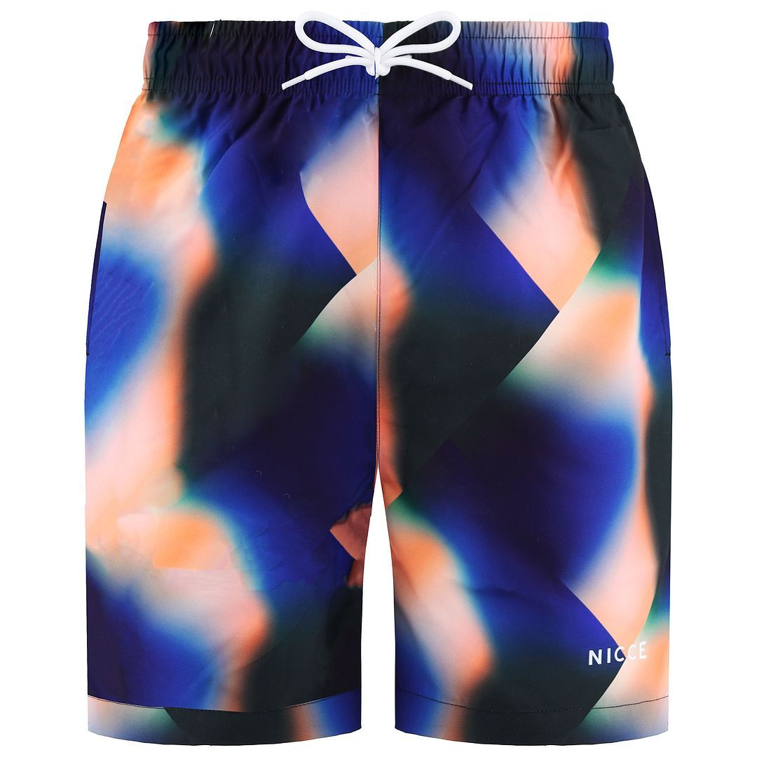 Mehrfarbige geometrische Herren-Badeshorts