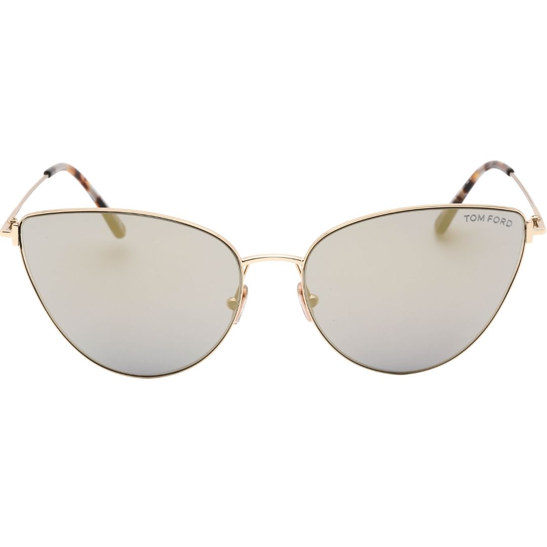 Goldene Cat-Eye Sonnenbrille