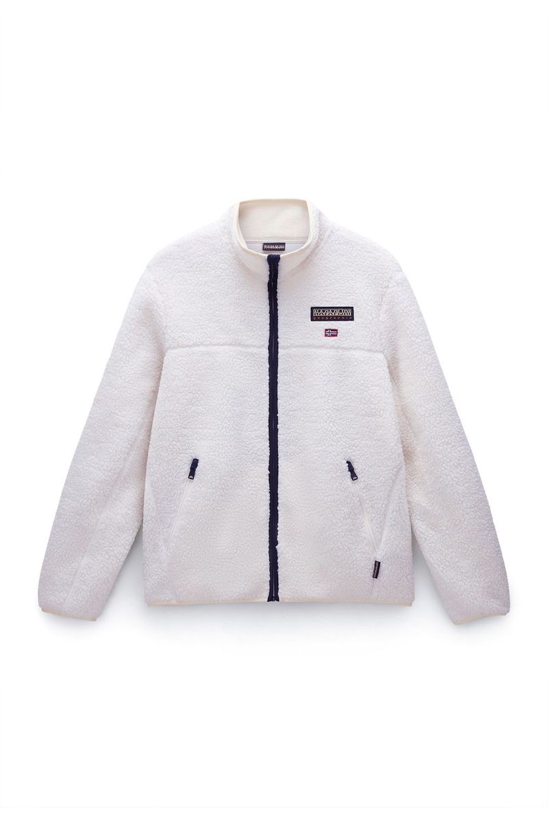 Flauschige Sherpa Fleece Jacke mit Reißverschluss