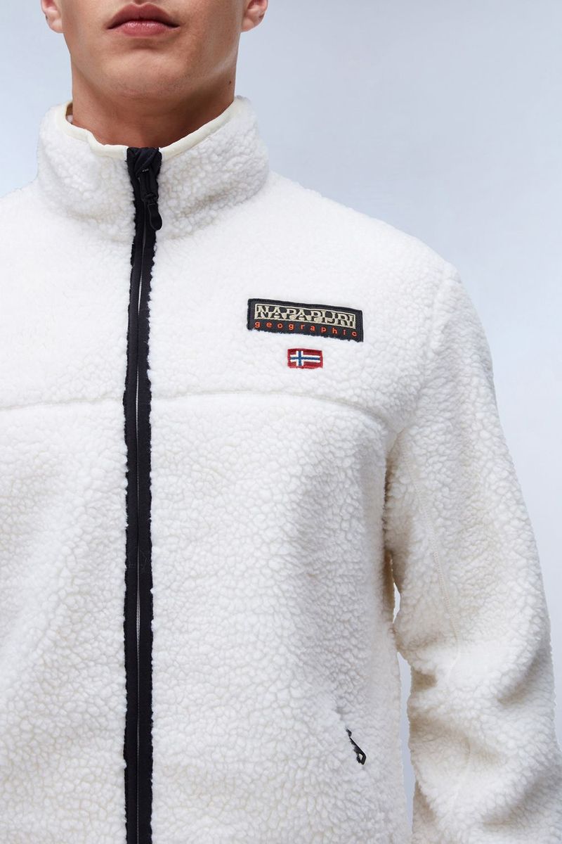 Sherpa-Fleecejacke mit Reißverschluss