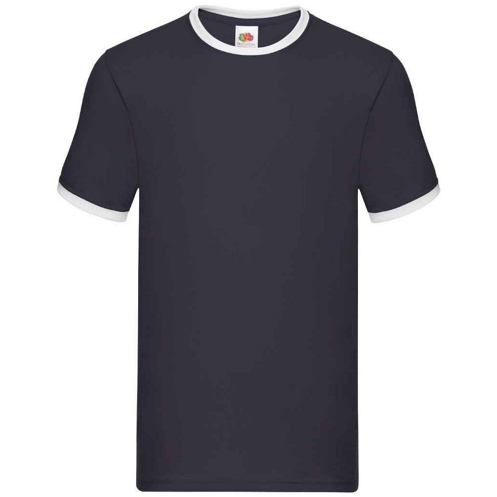 Zweifarbige Ringer T-Shirt