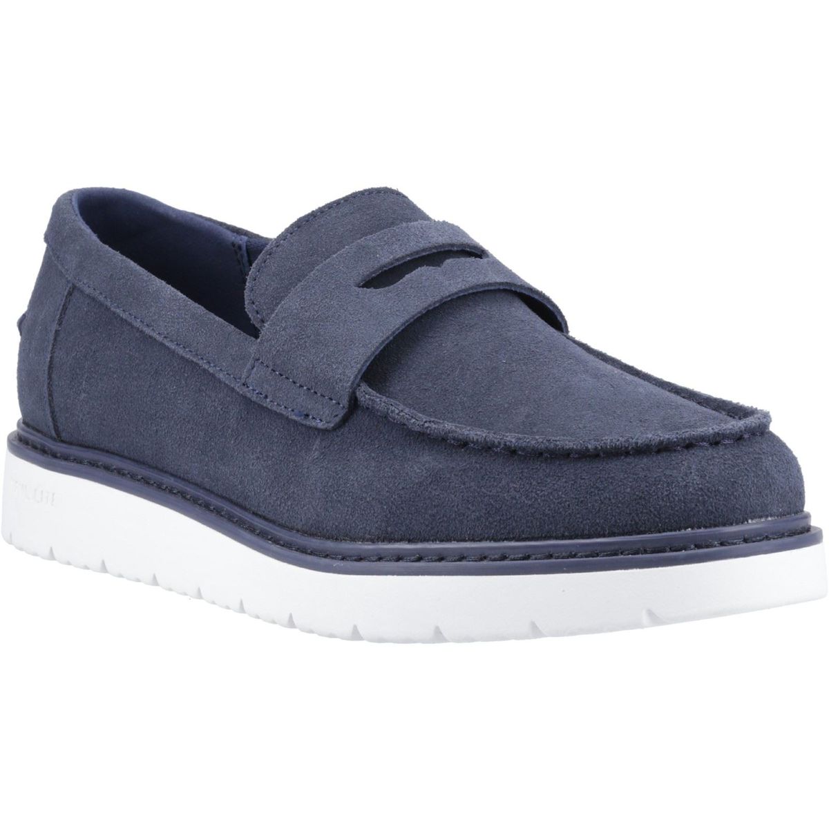 TOMS Navi TRVL LITE Havana Herren Mokassins aus Leder in Marineblau