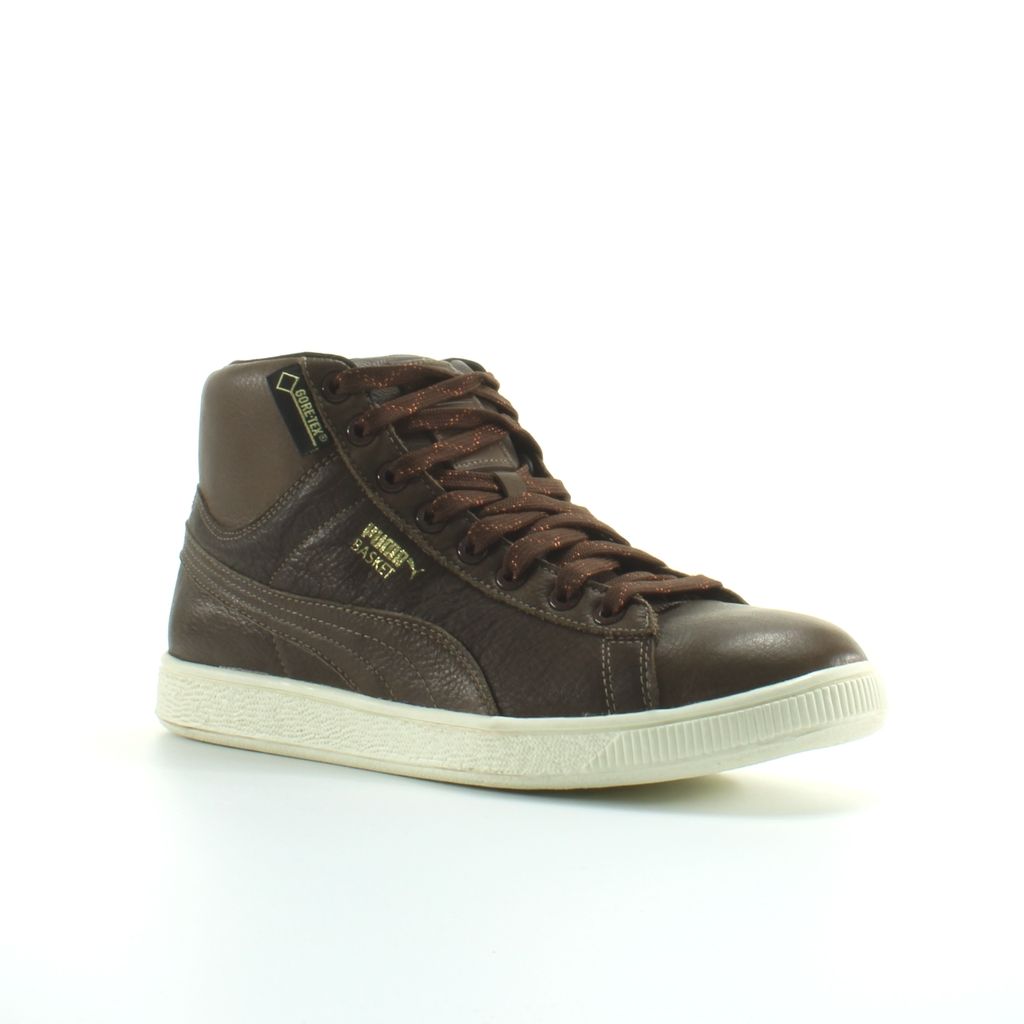Wasserdichte Mid-Top Leder-Sneaker