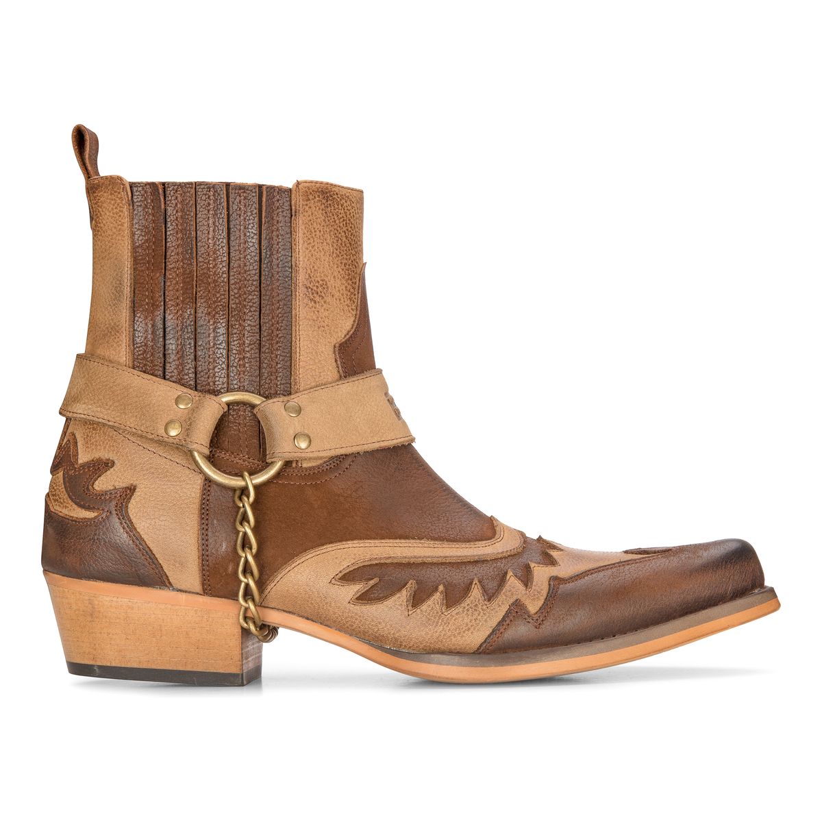 Western Leder-Cowboystiefel Stiefeletten