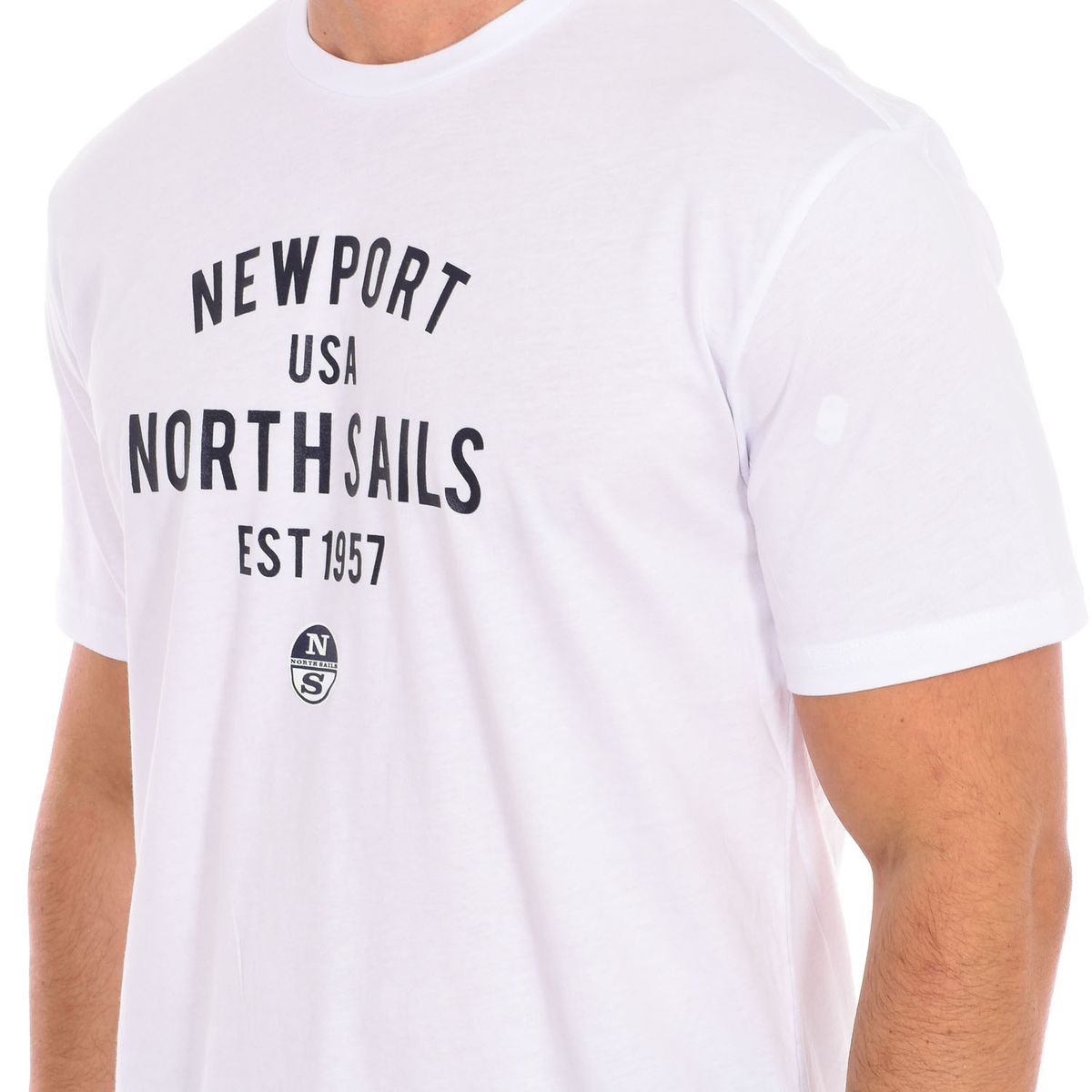 Baumwoll-T-Shirt mit Heritage-Grafikdruck