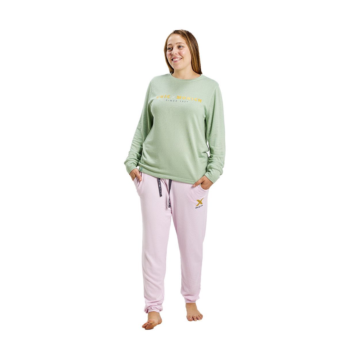 Zweiteiliges langärmliges Loungewear-Set
