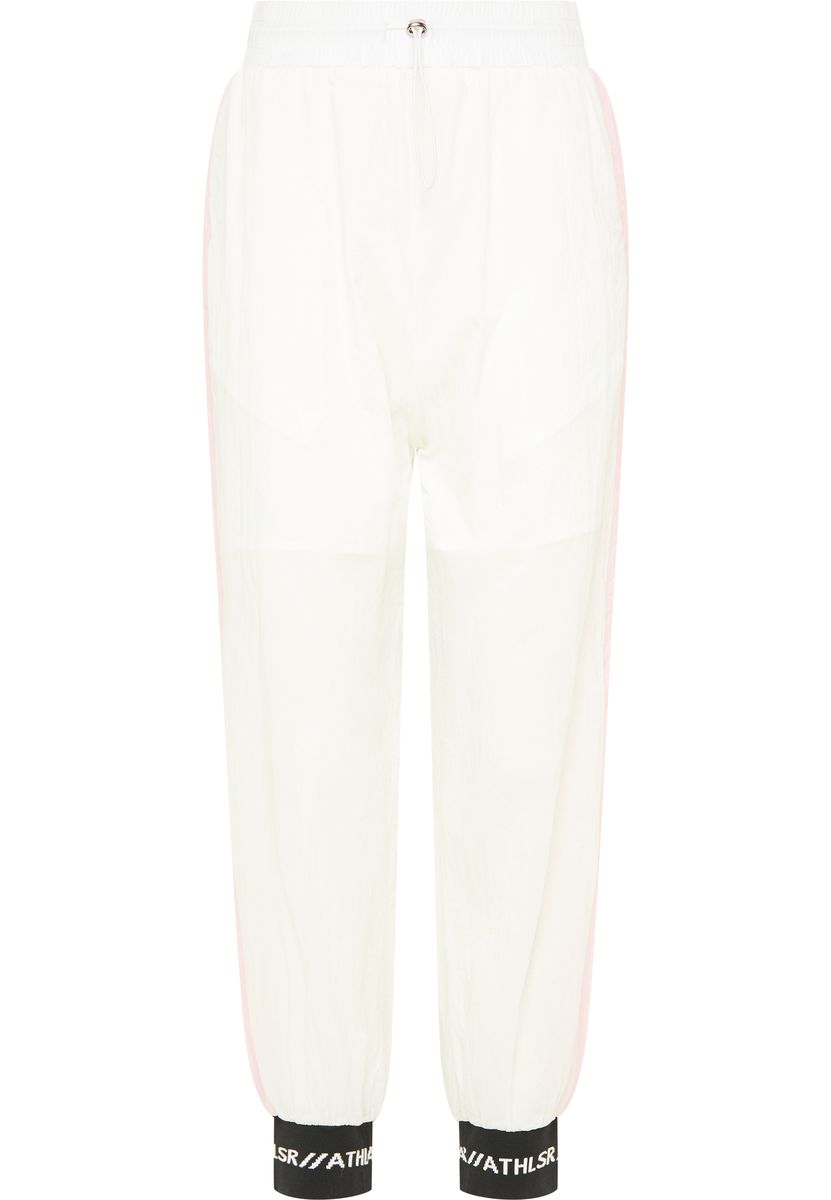 Mymo Jogginghose Damen Weiss Rosa