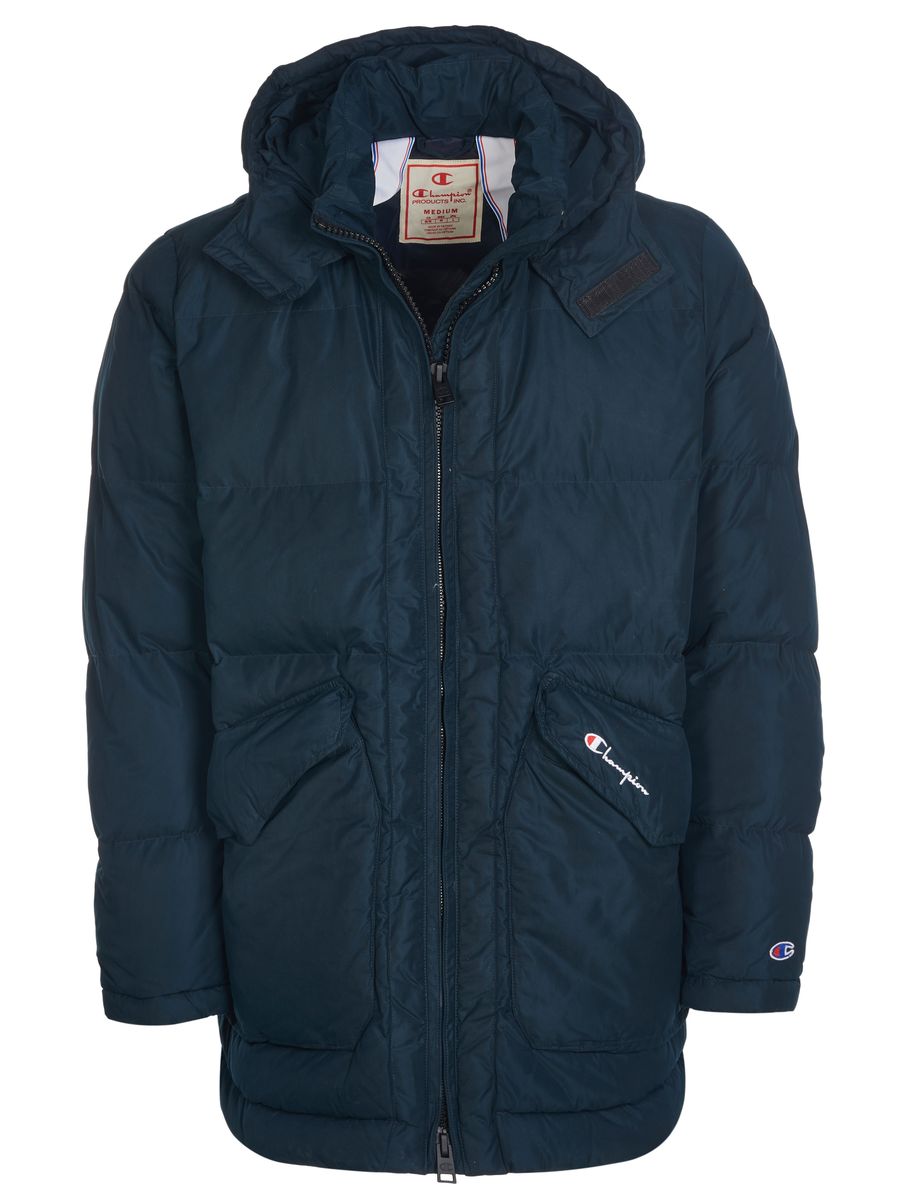 Champion Gepolsterte Longline Jacke mit Kapuze