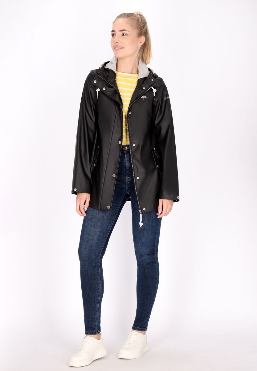 Funktionale Regenjacke mit Kapuze