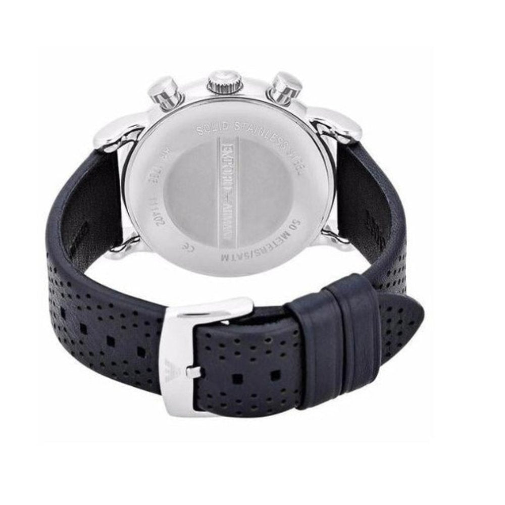 Eleganter Chronograph mit perforiertem Armband