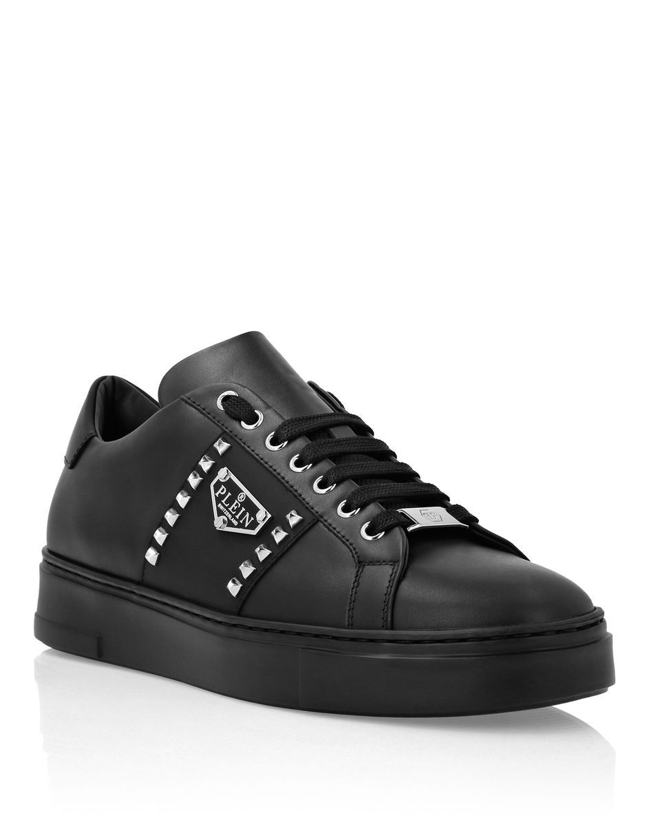Leder-Sneaker mit niedrigem Schaft