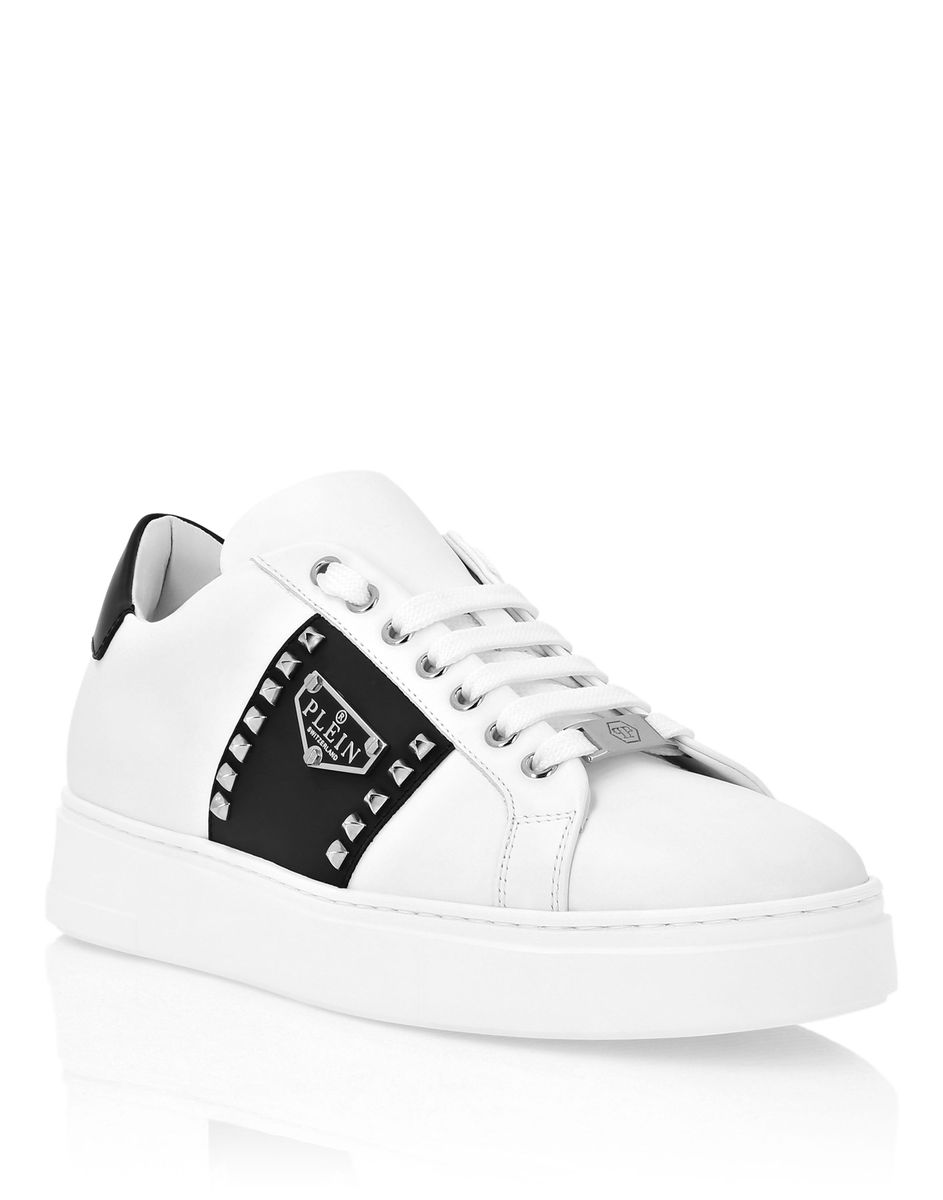 Leder-Sneaker mit niedrigem Schaft