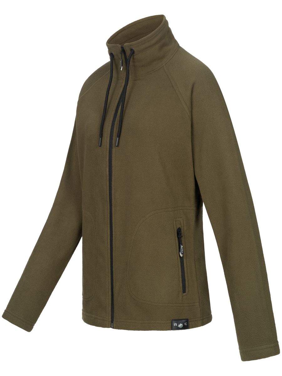 Sportliche Melange Fleecejacke