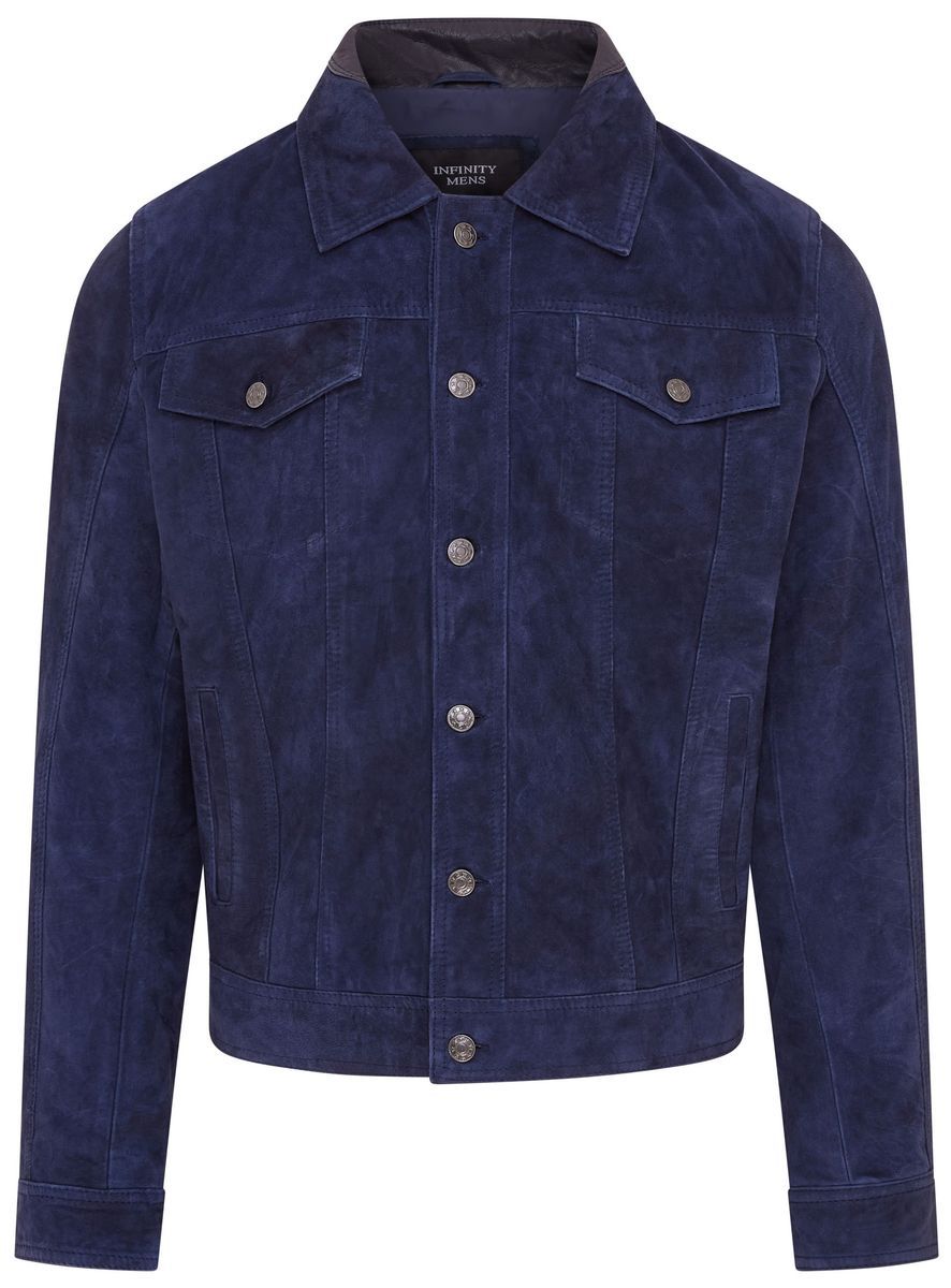 Herren Truckerjacke aus Wildleder