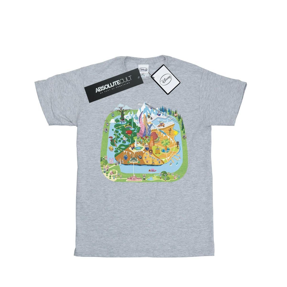 Disney - "Zootropolis City" T-Shirt für Herren (Grau meliert)