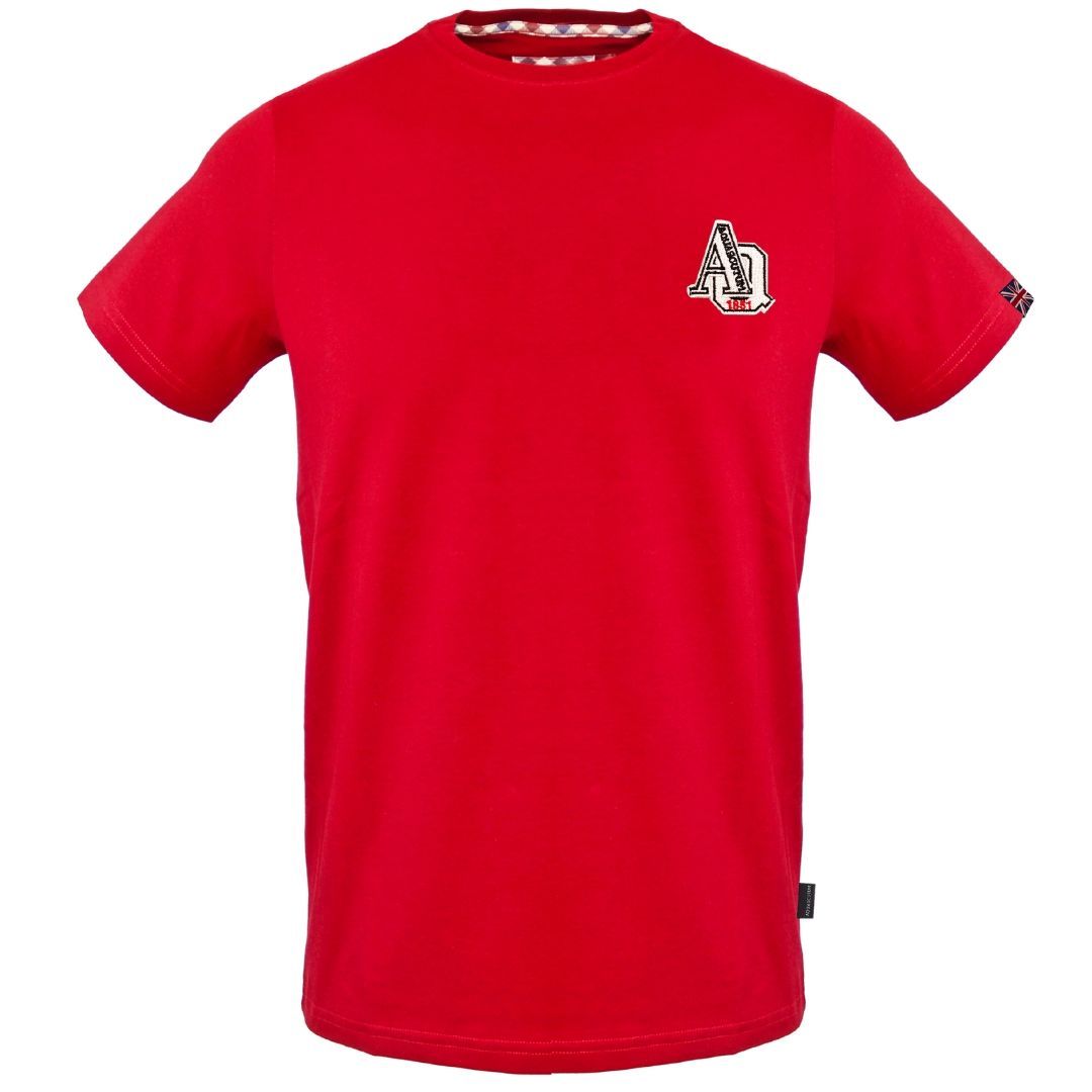 Klassisches Baumwoll-T-Shirt mit Logo-Patch