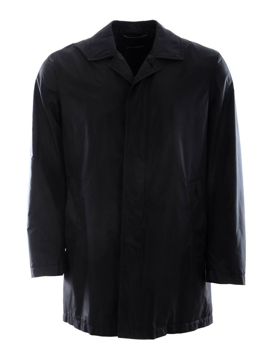 Schwarzer Herren Trenchcoat