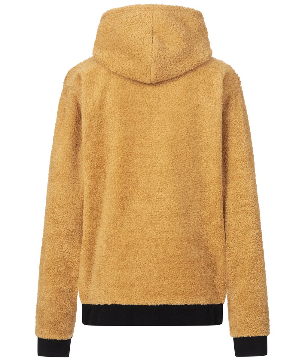 Flauschiger Teddy-Fleece Kontrast-Hoodie