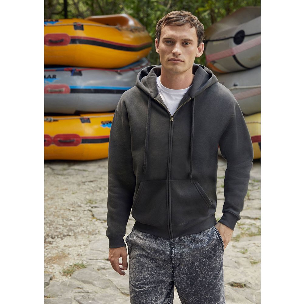 Premium Kapuzensweatshirt mit Reißverschluss