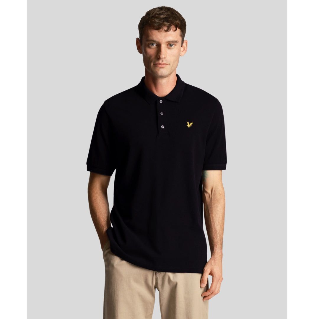 Klassisches Piqué Baumwoll-Poloshirt