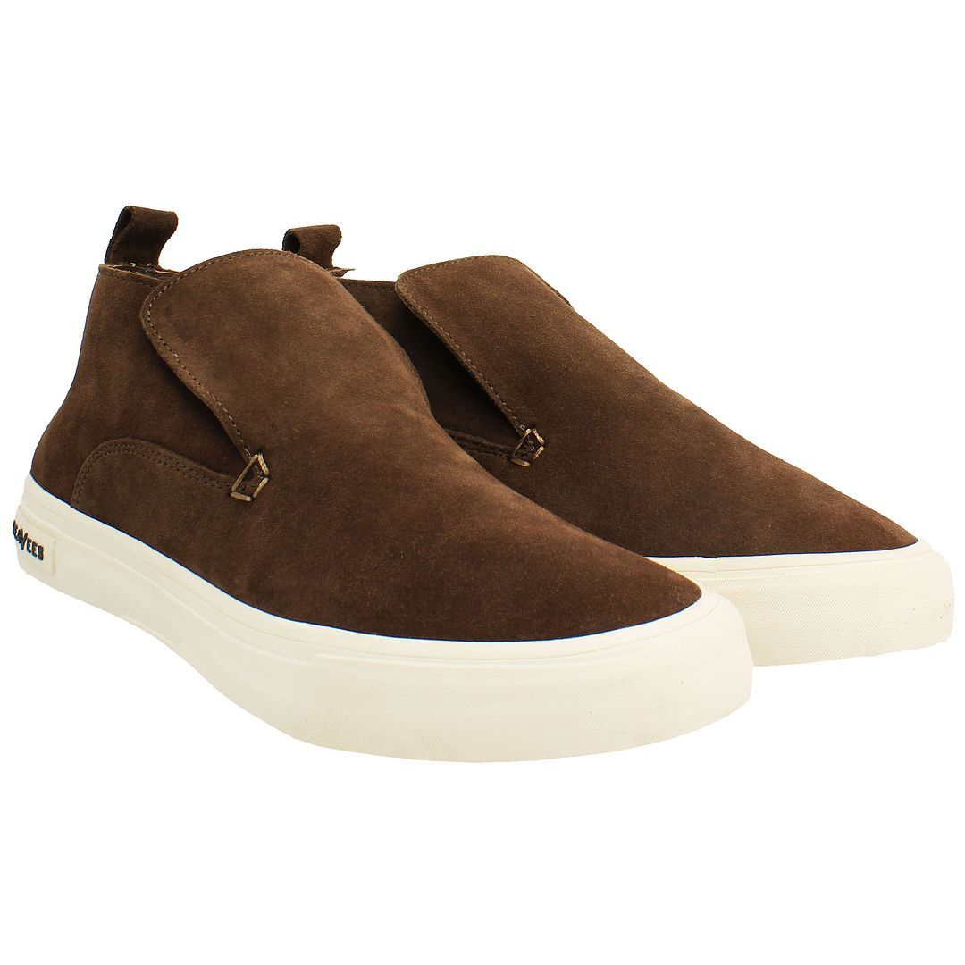 Wildleder-Slipper im Mid-Top-Design