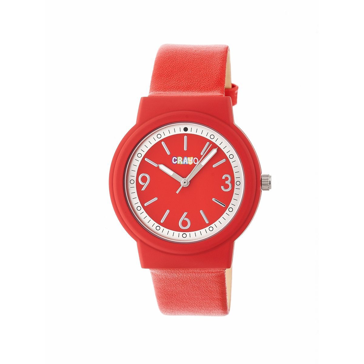 Auffällige rote lässige Unisex-Uhr