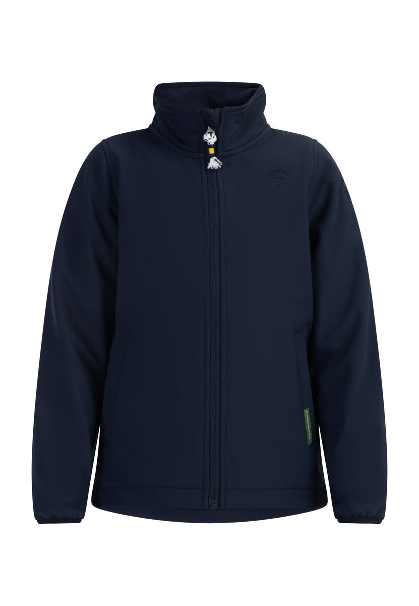 Schmuddelwedda Softshelljacke - recyceltes Material Mädchen Marine
