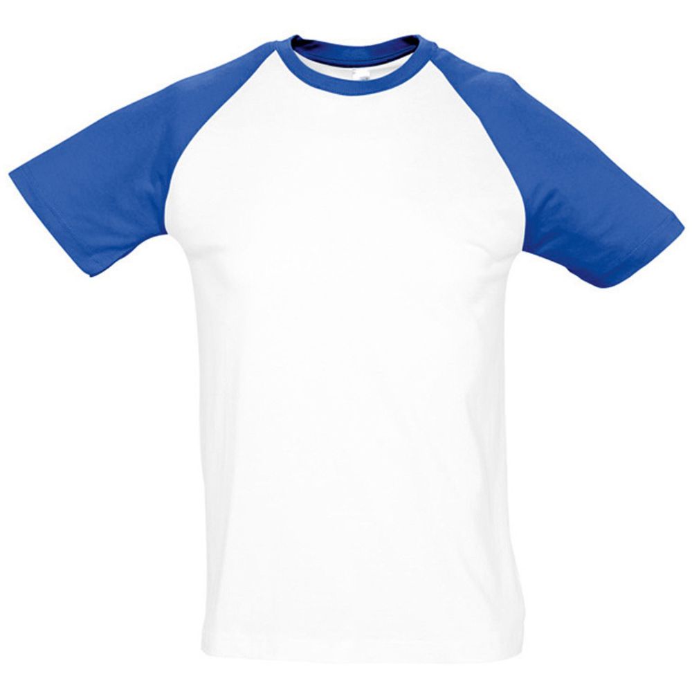T-Shirt mit Kontrastärmeln und Rundhalsausschnitt