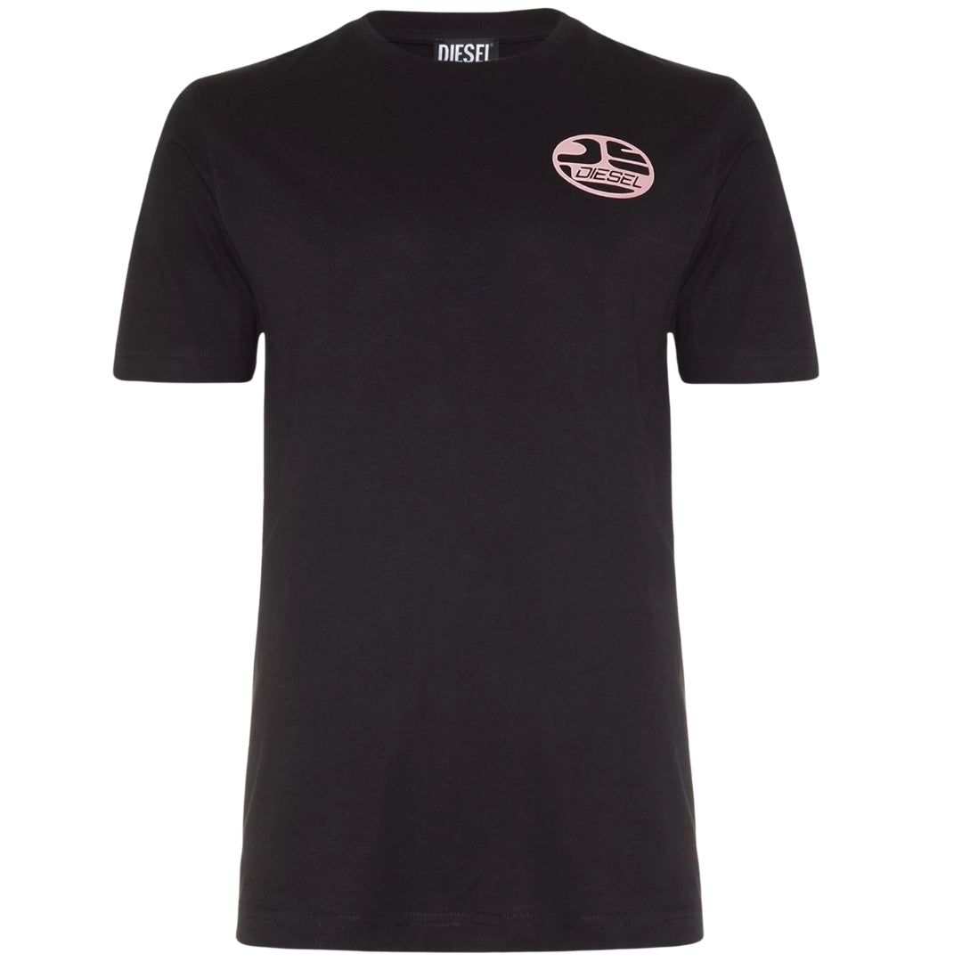 Schwarzes Kurzarm Logo T-Shirt