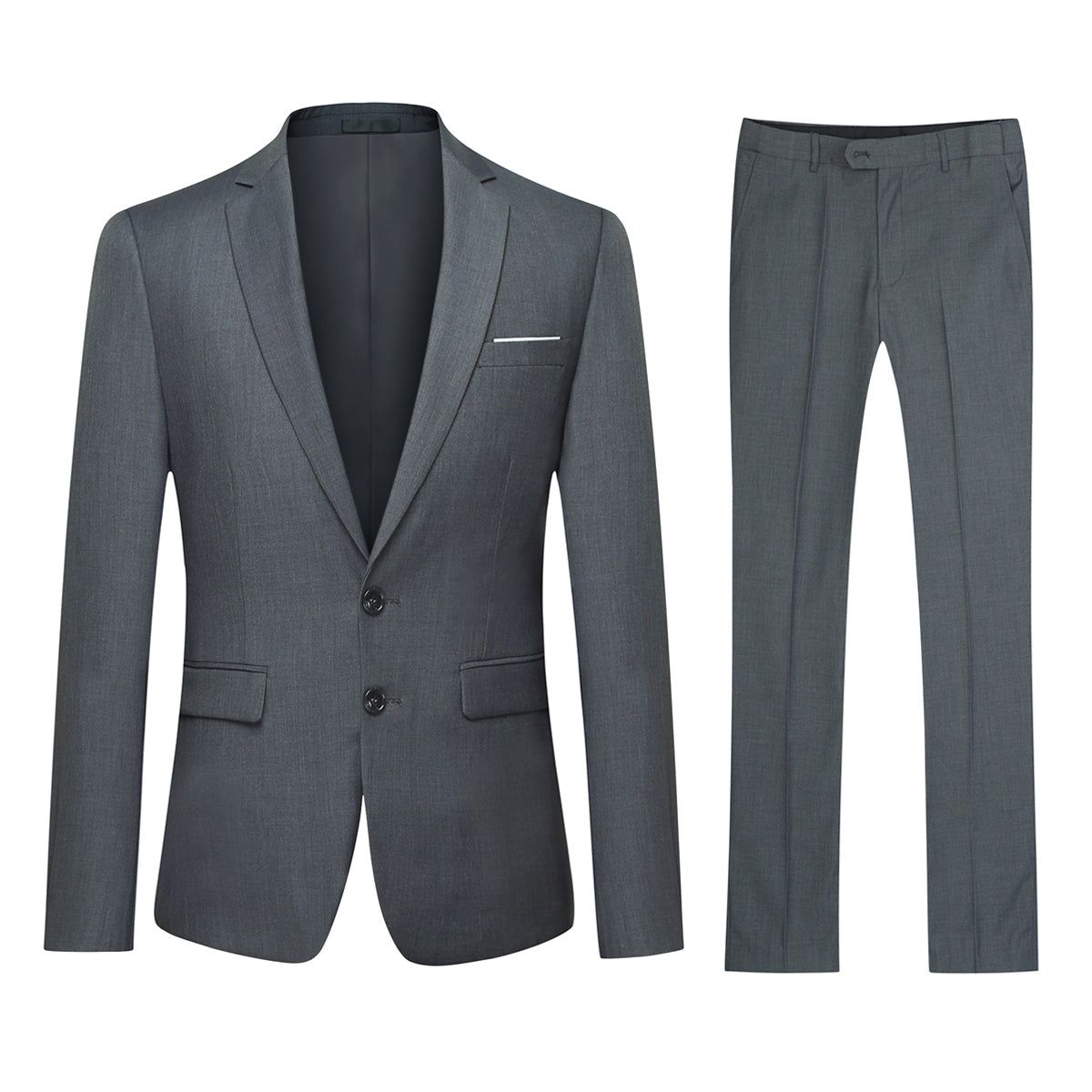 Herren Slim Fit Zweiteiliger Anzug