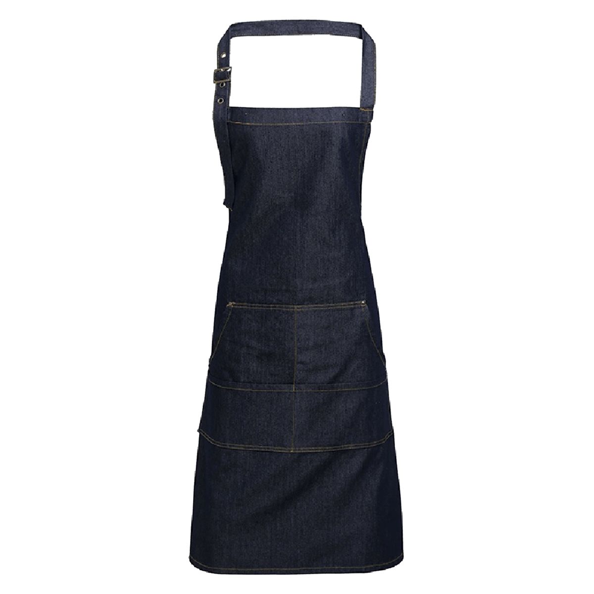 Denim Latzschürze mit Taschen