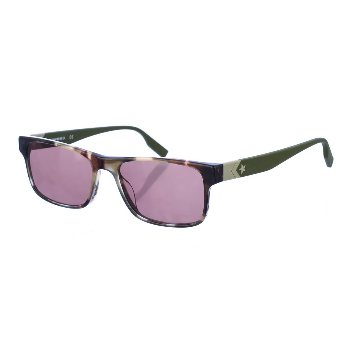 Blaue Acetatrahmen Rechteck Sonnenbrille