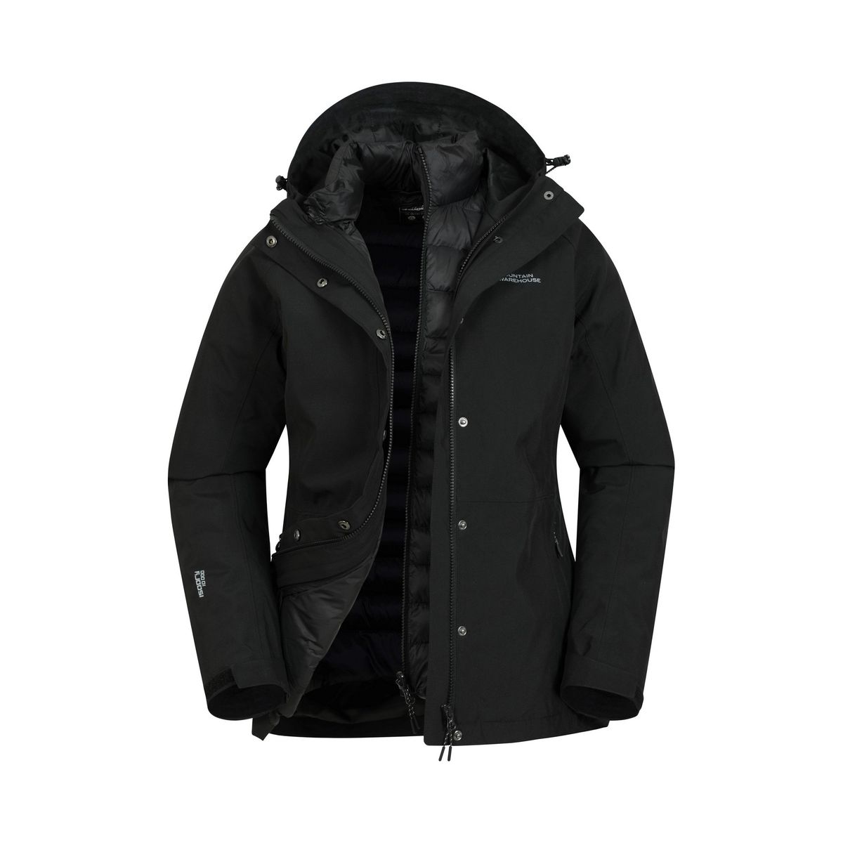 Mountain Warehouse - "Alaskan" Steppjacke für Damen (Schwarz)