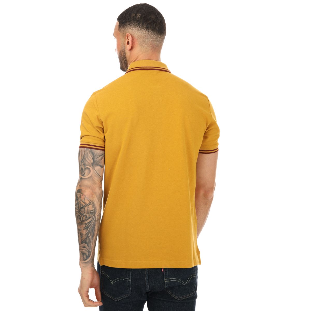 Klassisches Polo-Shirt mit Kontraststreifen