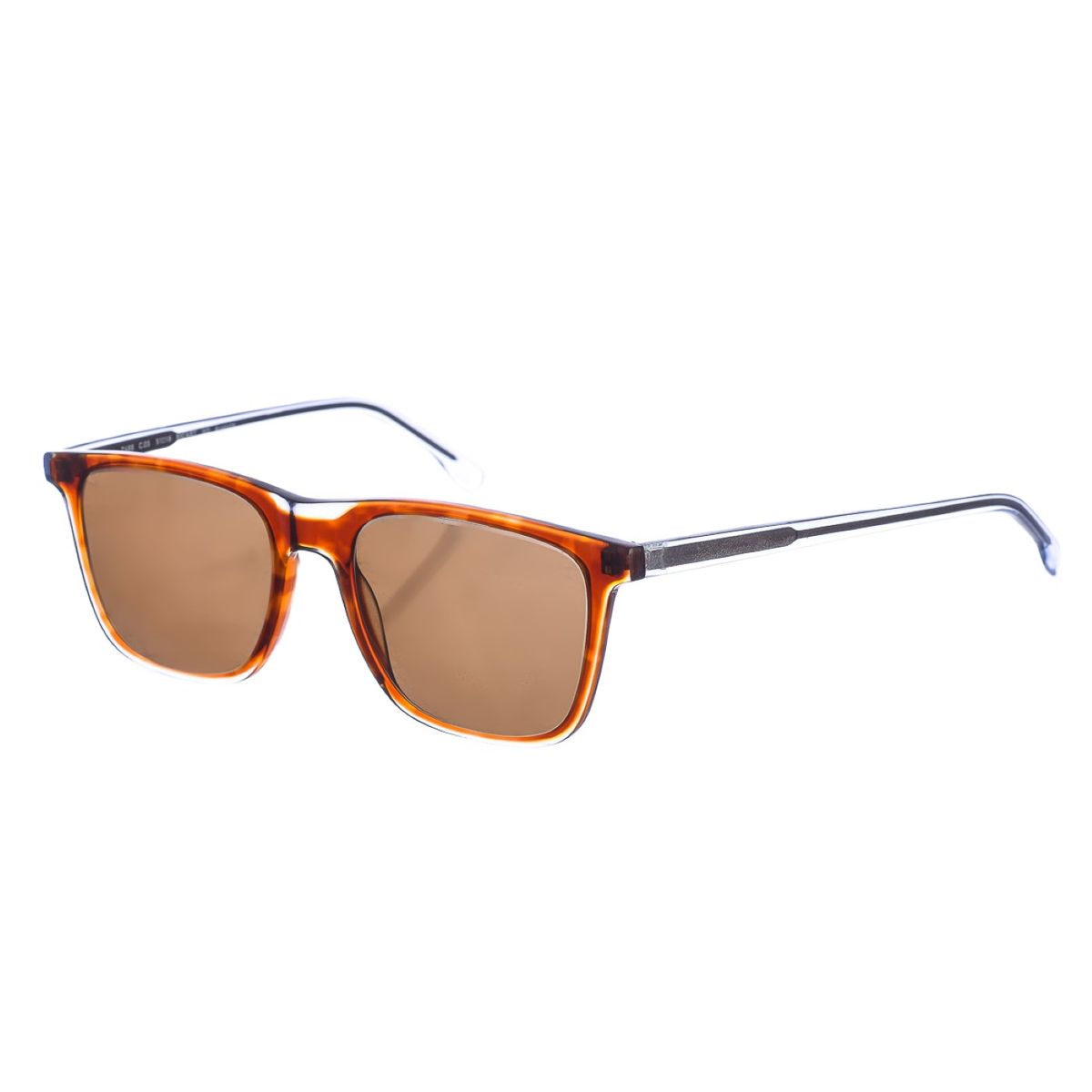 Quadratische Sonnenbrille in Schildpatt-Optik